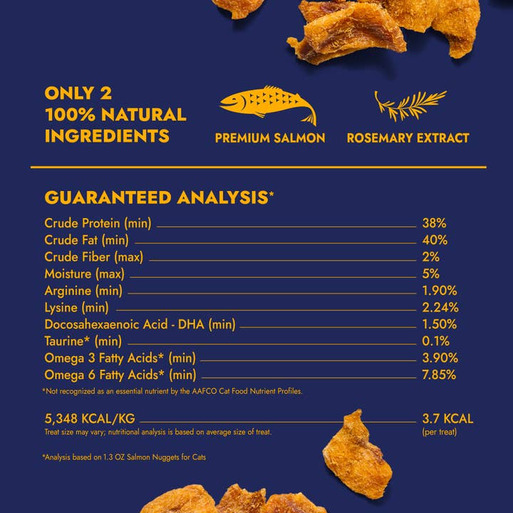 Finfare Pet Foods - Wholesale Pet Treats - Cat - Freeze-Dried Salmon Nuggets for Cats, 1.3oz2