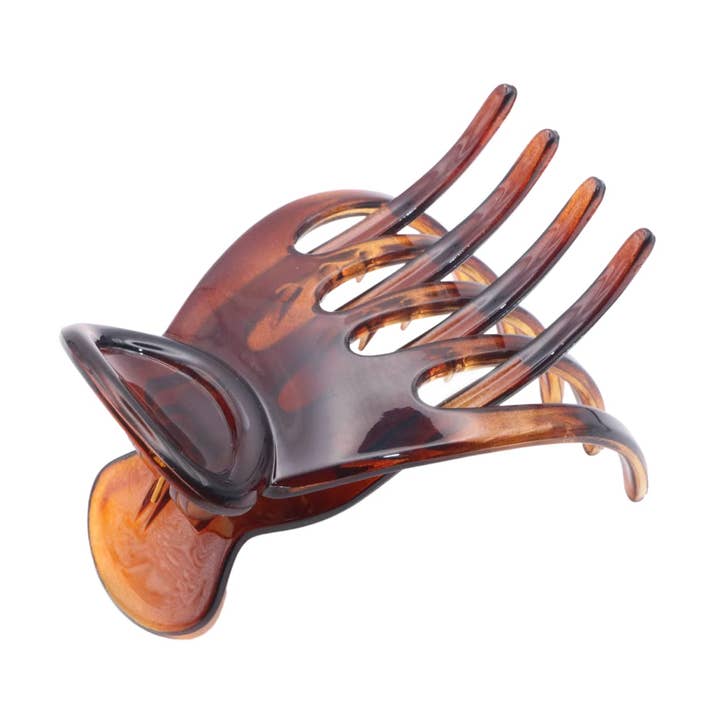 Parcelona, fermaglio per capelli da donna, modello French Basic, con zampa curva, misura media, in celluloide per la vendita all'ingrosso da parte di Parcelona