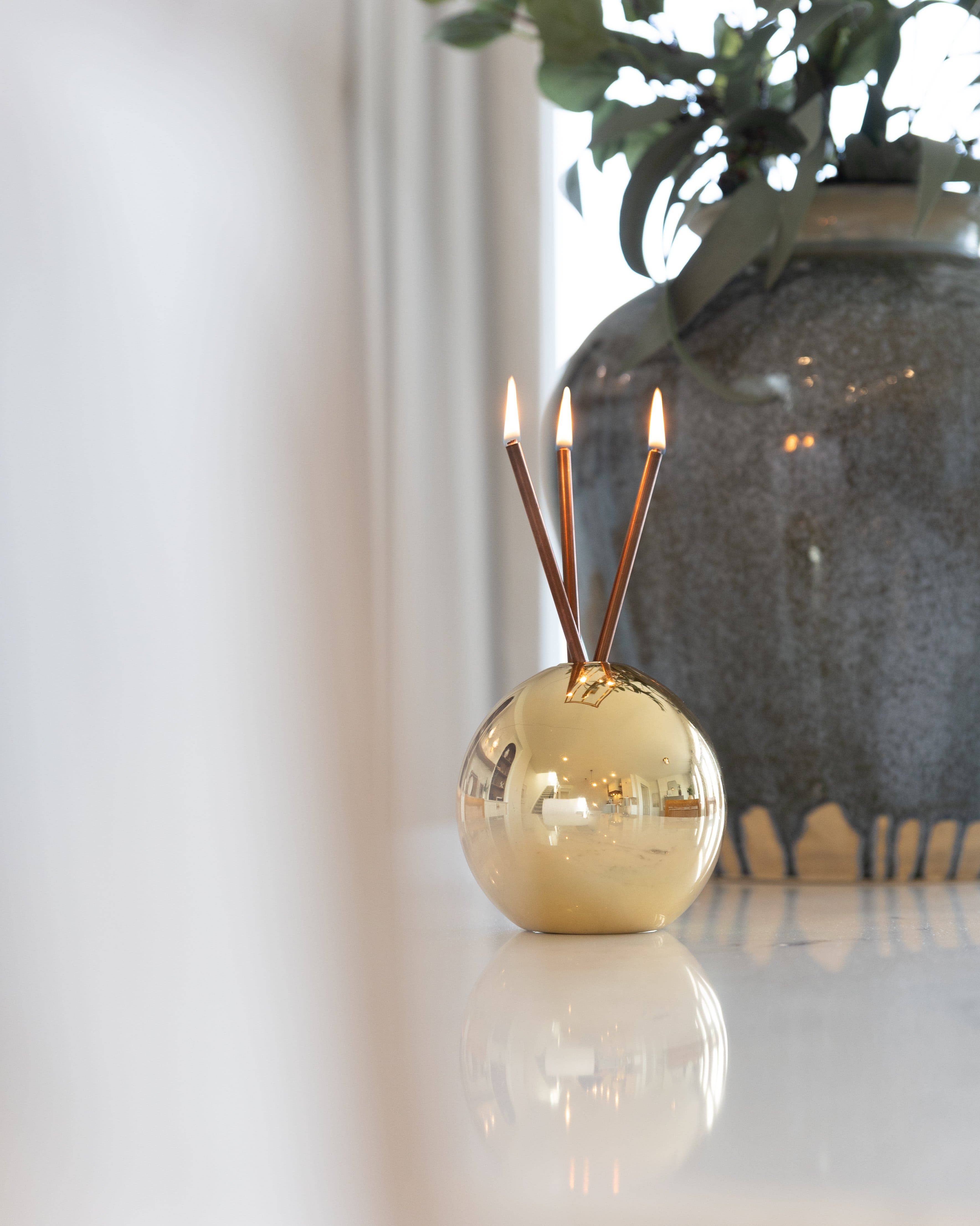 Everlasting Candle - Wholesale Vase - Neva Vase, Gold Metallic [Case of 6]4