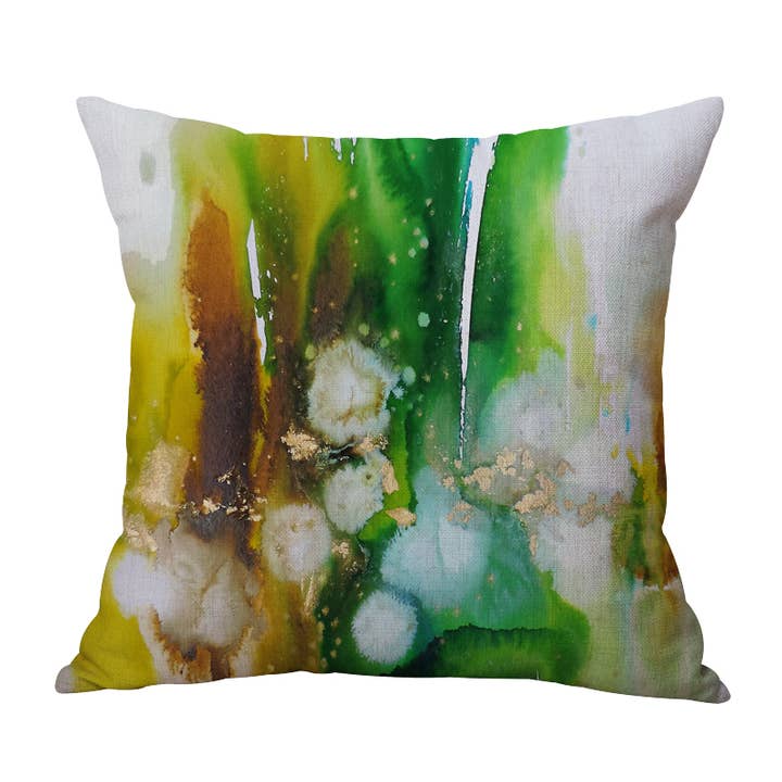 Green Fantasy Decorative Pillow, Cushion, Indoor/Outdoor for wholesale by Study Room