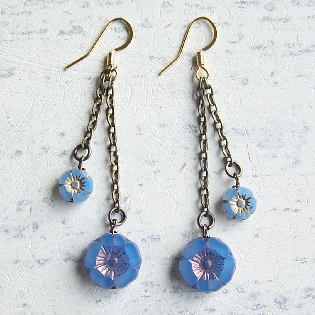 Jo Bird Jewelry - Vente Boucles d'oreilles pendantes - Boucles d'oreilles Hibiscus14