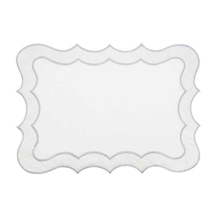 Saro Lifestyle - Wholesale Placemat - Scallop Border Placemat4