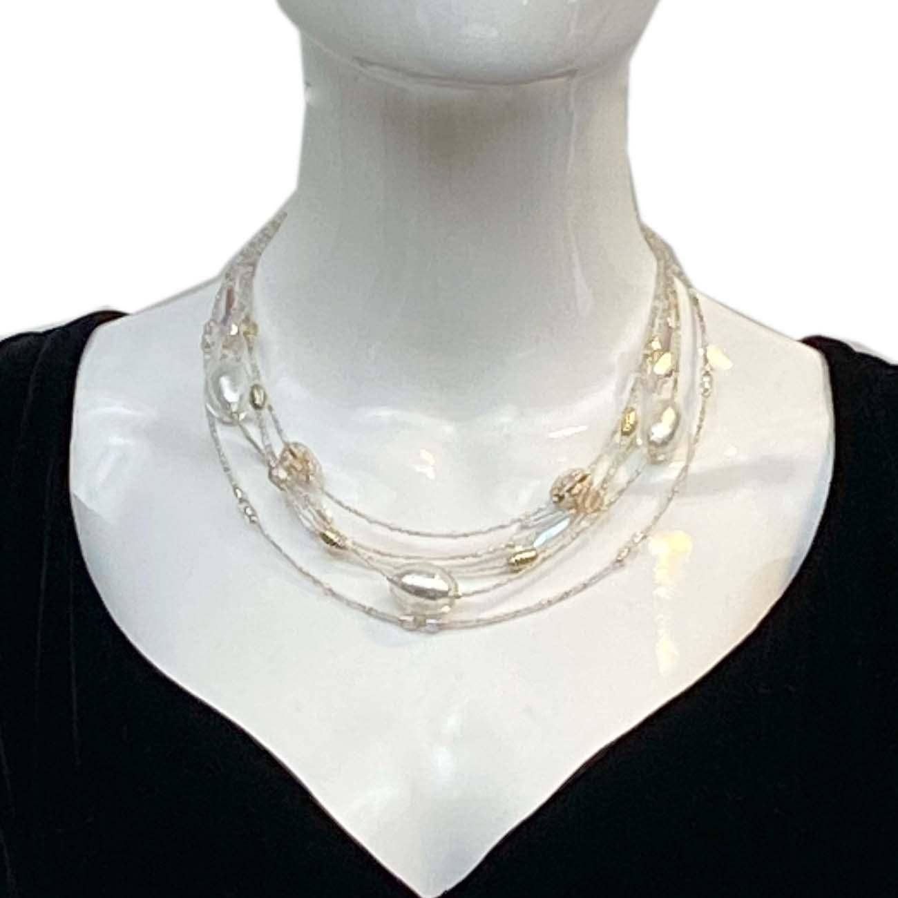 Alice Sturzinger LLC - Wholesale Beaded/Pearl Necklace - Alison Murano Glass Layered Necklace - Multiple Color Opt.14