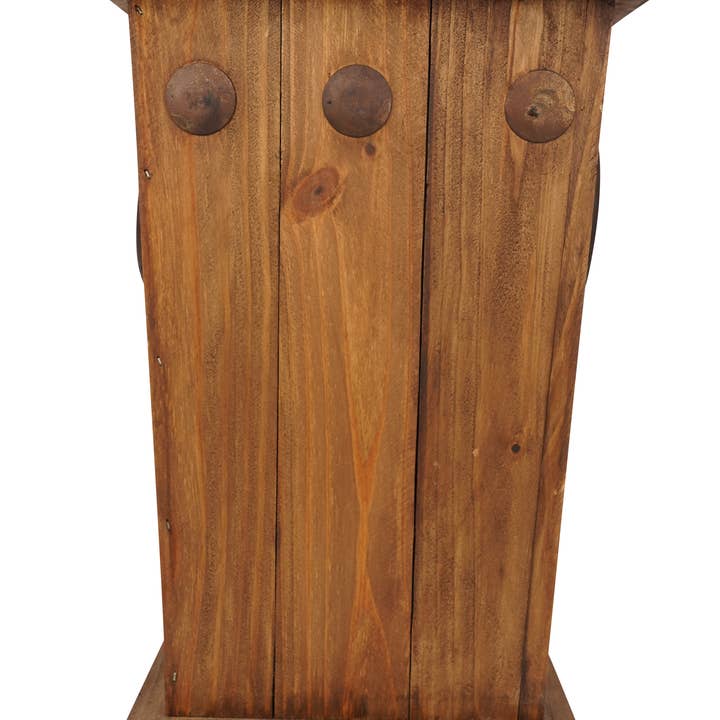 My Amigos Imports - Venta al por mayor Jardinera - Maceta rústica Midland Farmhouse de madera encerada para jardín, color marrón5