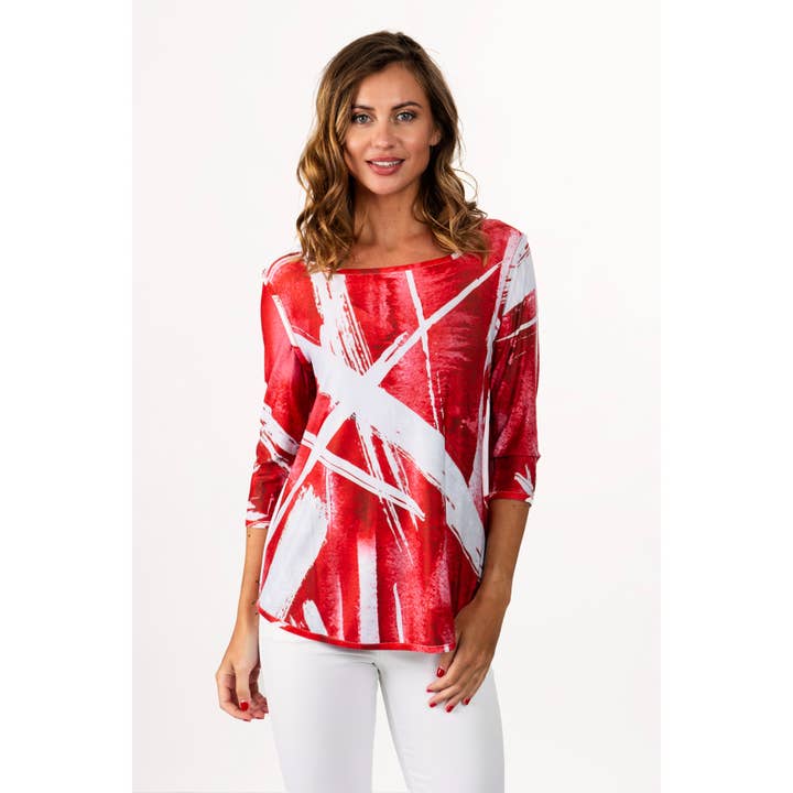 Lemon Grass - Vente Chemisier – femme - Top réversible à col carré avec queue de chemise