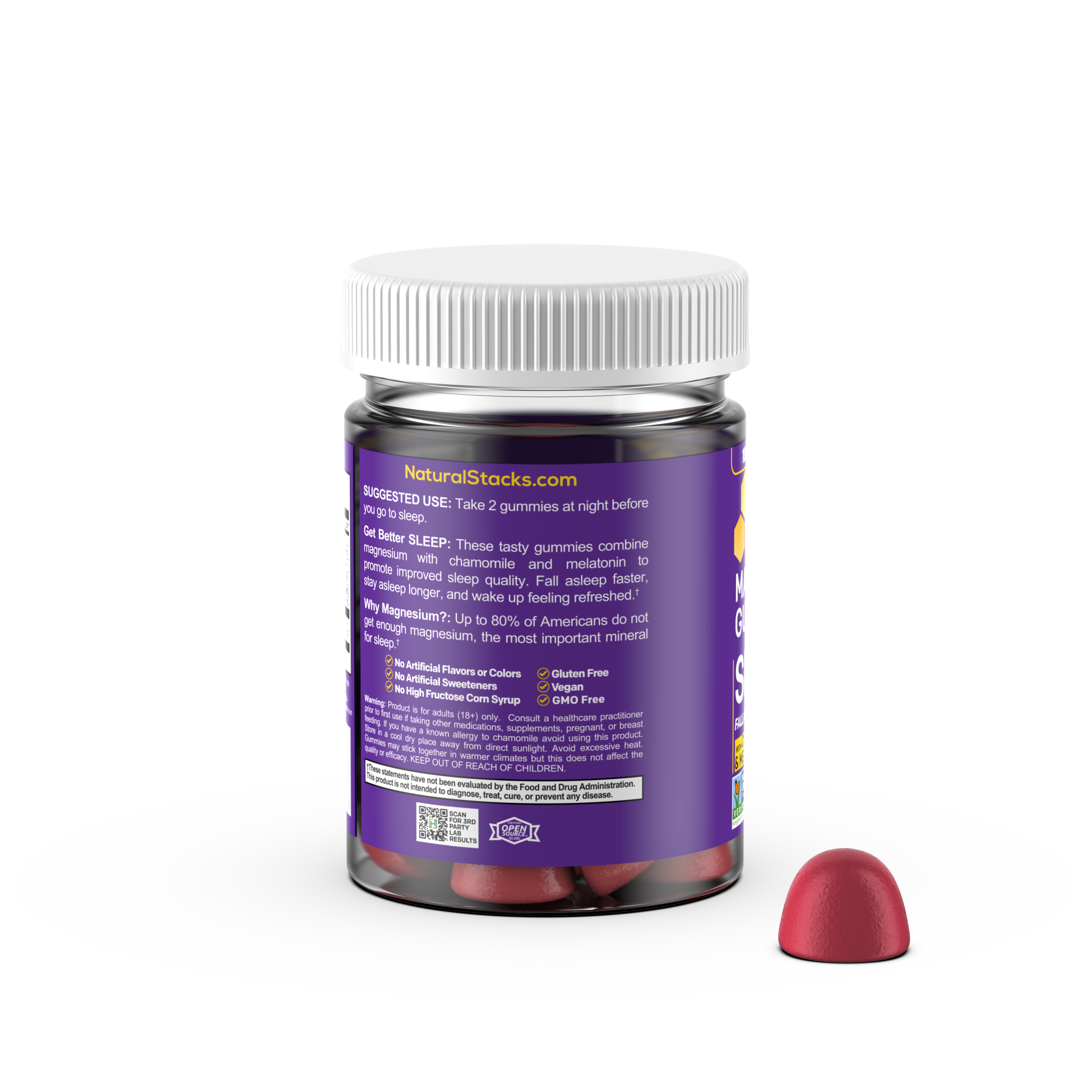 Natural Stacks - Wholesale Oral Supplement/Vitamin - Sleep Magnesium Gummies4