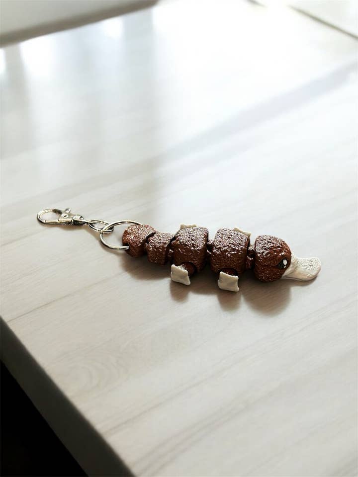 Platypus 3D print keychain bag hanger 3D printed pocket pet for wholesale by 3D in Paradise