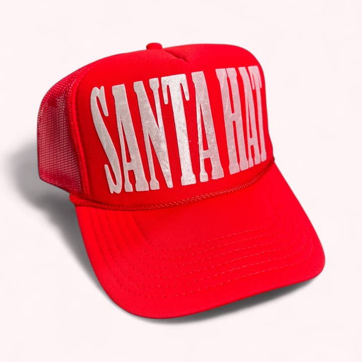 Shop Althea Designs - Wholesale Trucker Hat - Women's - Christmas Santa Hat Trucker Hat | Red Holiday Gift Accessory5
