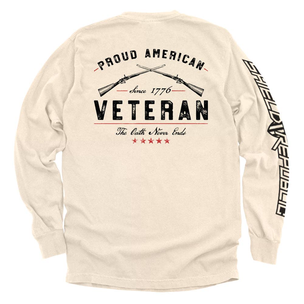 Shield Republic - Wholesale Screen Printed T-Shirt - Men's - Proud American Veteran The Oath Never Ends8