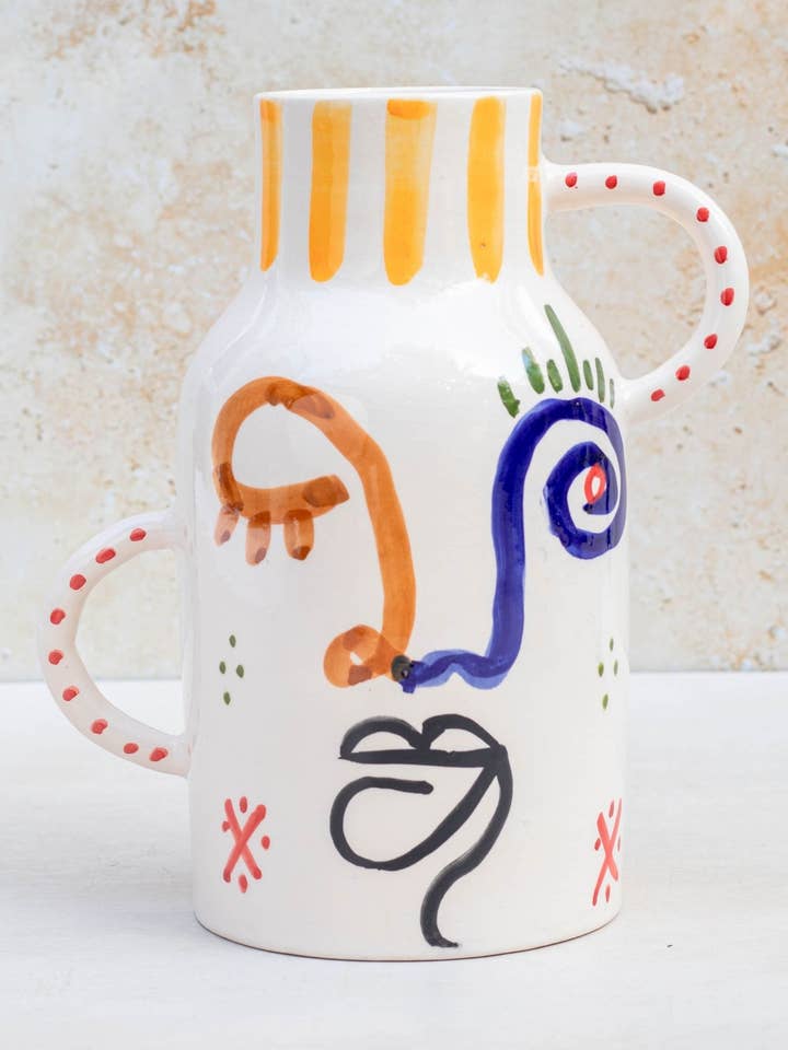 Moroccan Visage Vase for wholesale by Maison Berber