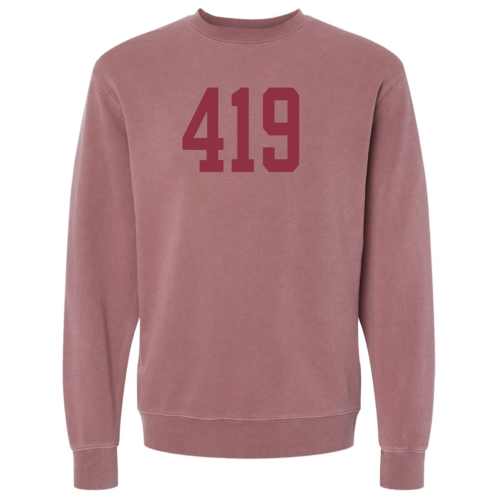 Jupmode - Wholesale Graphic Sweatshirt - Unisex - Custom Area Code Puff Print Tone on Tone Sweatshirt7