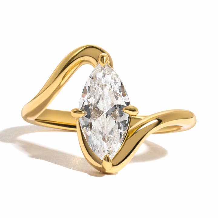 Marquise Swirl Ring for wholesale by Sami Jewels