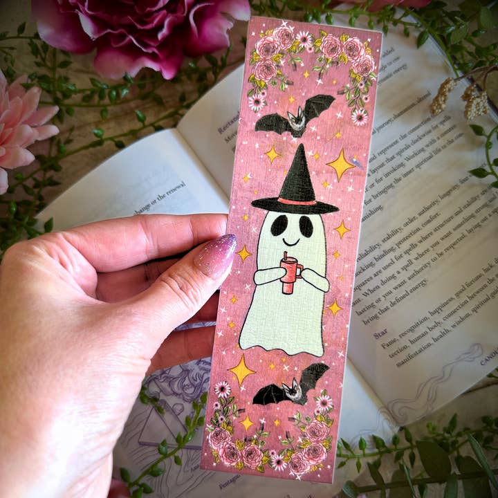 NOMAD Moon Magic - Vendita all'ingrosso Segnalibro - Girly Pink Ghost con segnalibro Tumblr, Halloween Vibes2