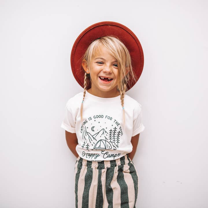Happy Camper Tee for wholesale by Kai + Fern