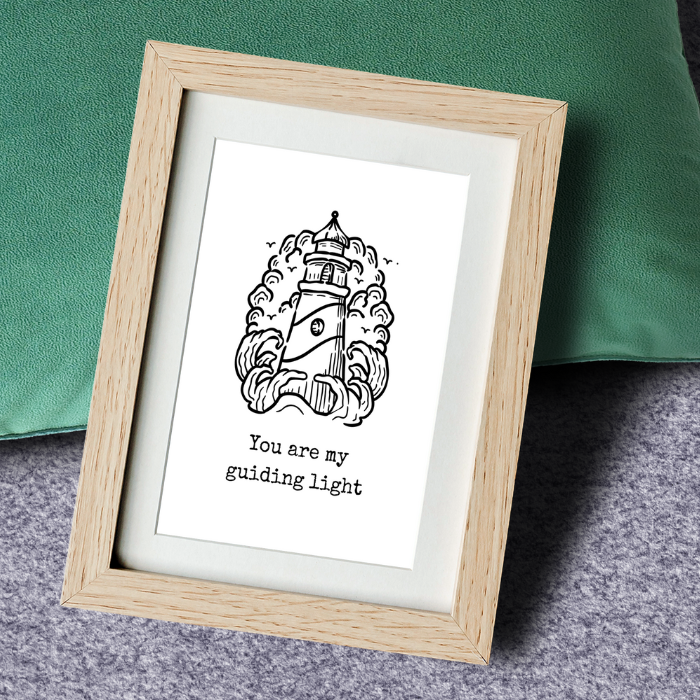 Witty Words - Cards and Wall Art - Wholesale Picture Frame - 4 in 1 Lighthouse Witty Words Display & Storage - Frame Set28