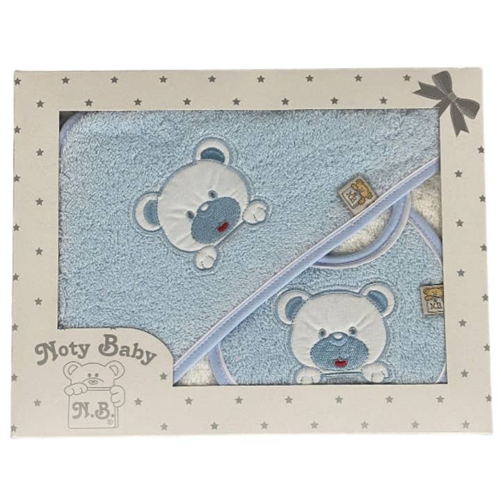 Set van een badcape en slabbetje voor baby's voor wholesale door Noty Baby