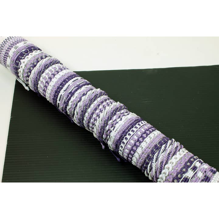 Western Counties Wholesale - Vendita all'ingrosso Bracciale in tessuto/intrecciato - Braccialetti viola Tube DCB189