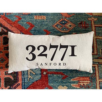 B.Berish - Wholesale Lumbar Pillow - Hand Made Custom Zip Code Pillow1