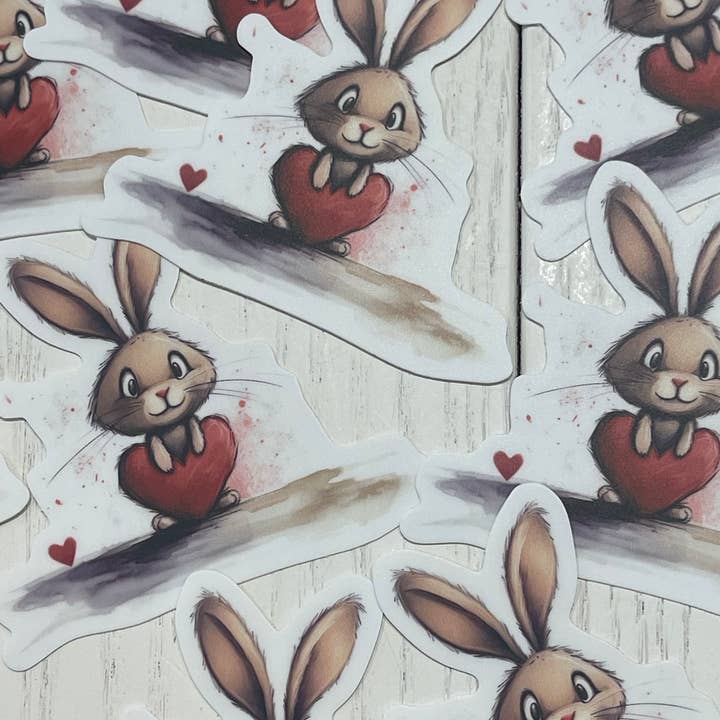 Autocollant Amour de Lapin MM pour la vente par Little Smarties YYC