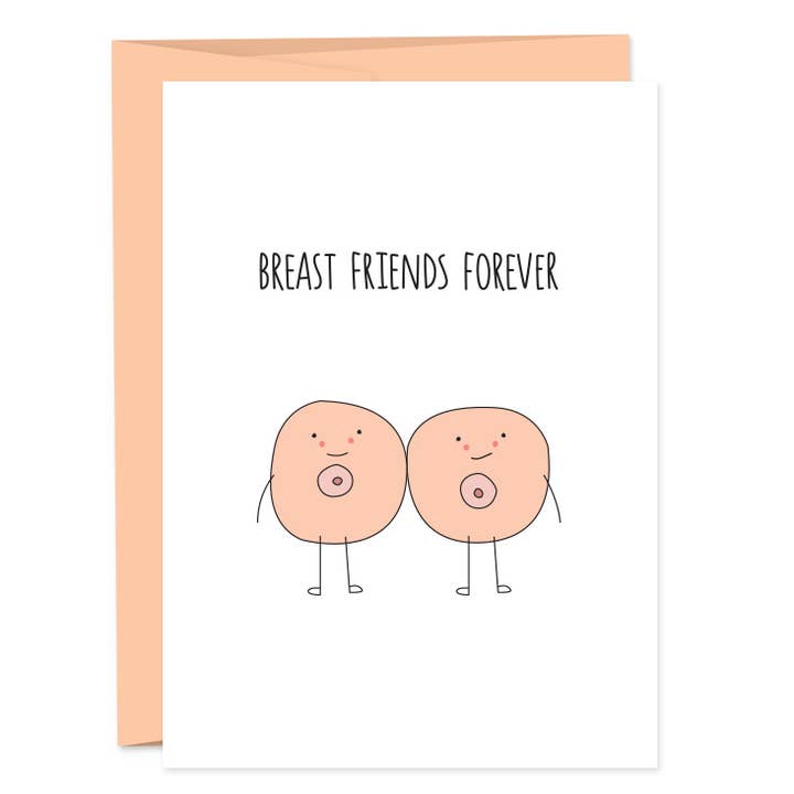 Humdrum Paper - Wholesale Friendship Card - Breast Friends Greeting Card