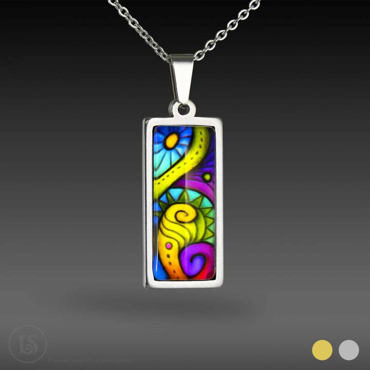 Liz Sabol Jewelry Art – wholesale Hänge-/berlockhalsband – Abstrakt drömmar #2 hänge4