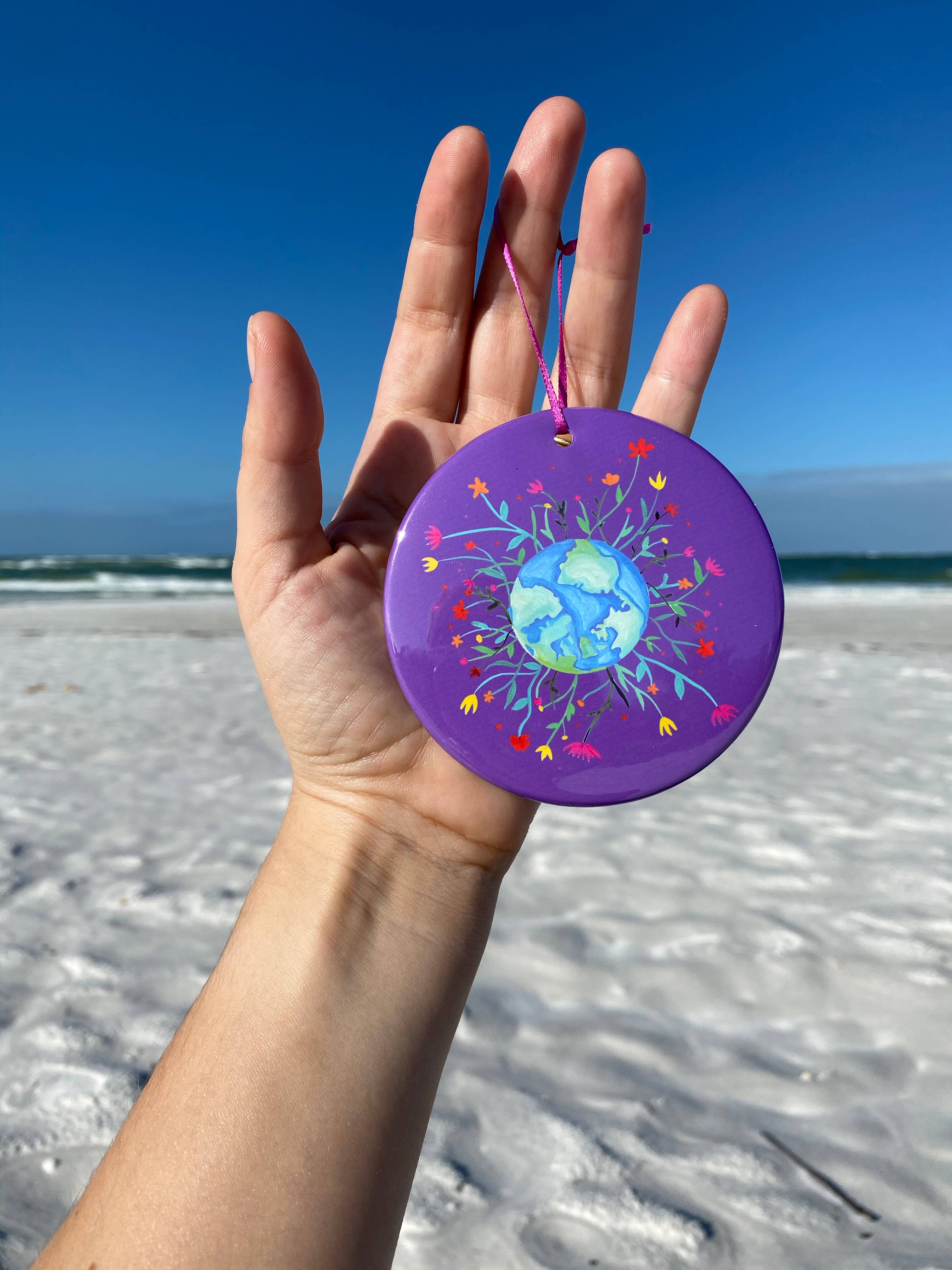 Fox & Crow Paper co. - Vendita all'ingrosso Decorazione - Ornamento per la pace, ornamento per la pace del mondo, ornamento natalizio1