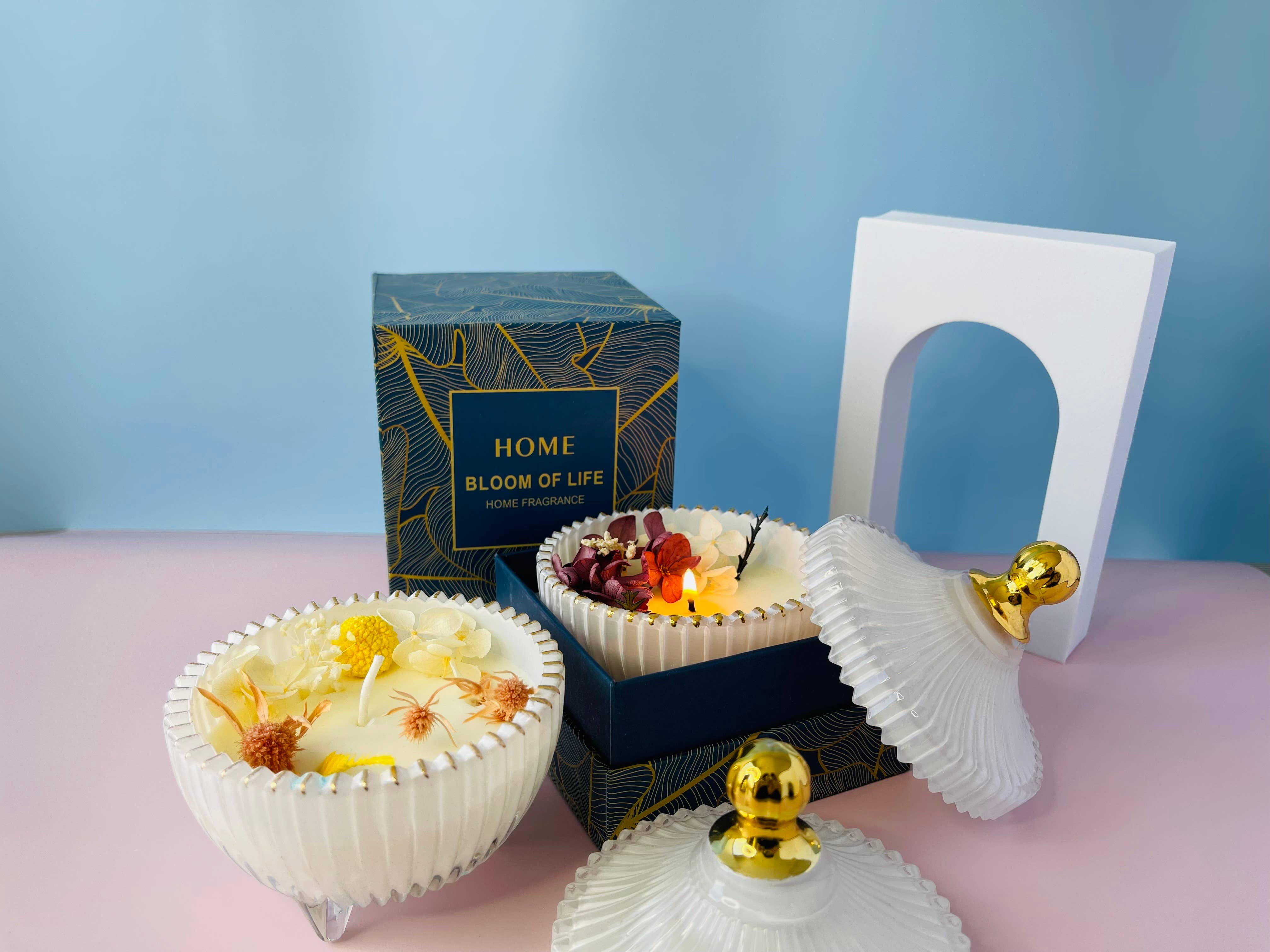 Carol Cao - Wholesale Jar/Filled Candle - Warm and Cozy Candle Rose Jar Candle Handmade Candle Jar5