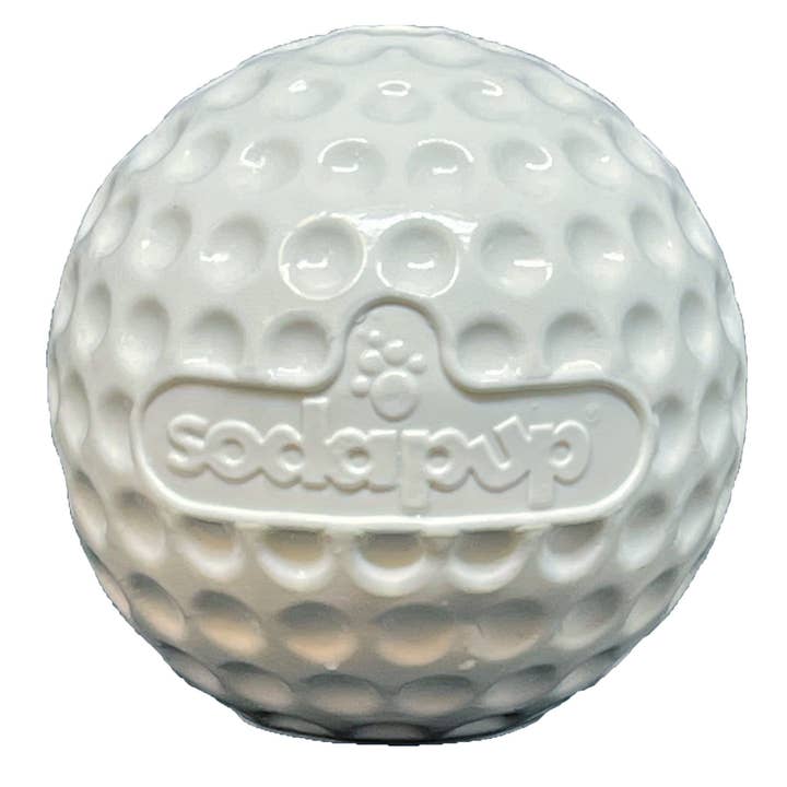 Golf Ball Rubber Treat Dispenser & Enrichment Toy for wholesale by SodaPup Dog Toys