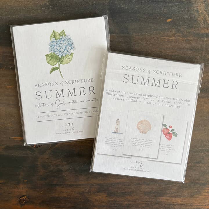 Me and Mary Shop - Wholesale Stationery/Notecard Set - Watercolor Bible Scripture Cards – SUMMER3