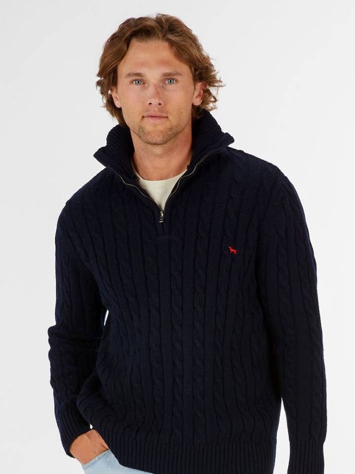 PP-0225-MN-QTRZIP-GRAYSON-NAVY for wholesale by simply southern