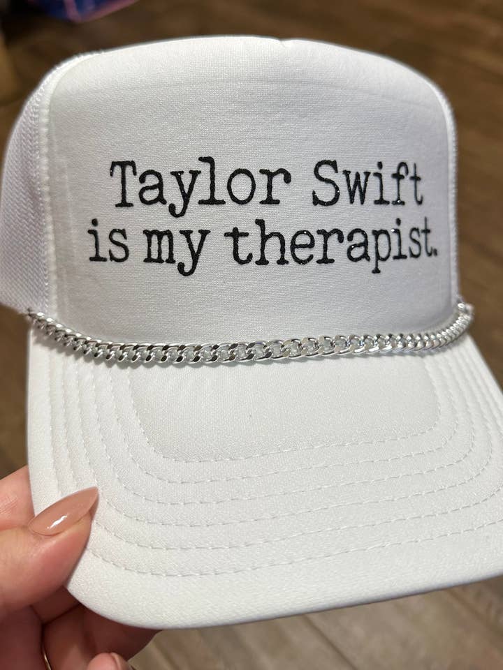 Taylor Swift Is My Therapist Trucker Hat for wholesale by Very Cherry