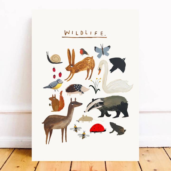 Wildlife Art Print for wholesale by yaya studio