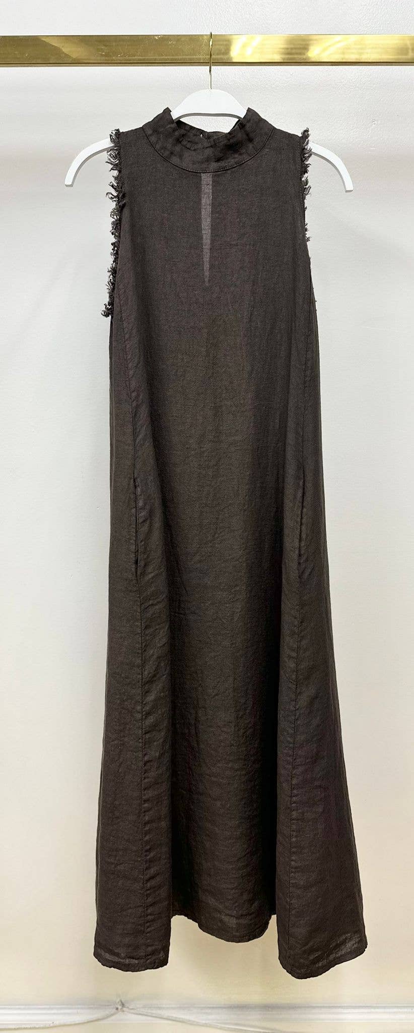 MILIO MILANO – wholesale Dress – Women's – LINEN MOCK NECK MAXI DRESS (155035/12279/154121-NO SEQUIN)10