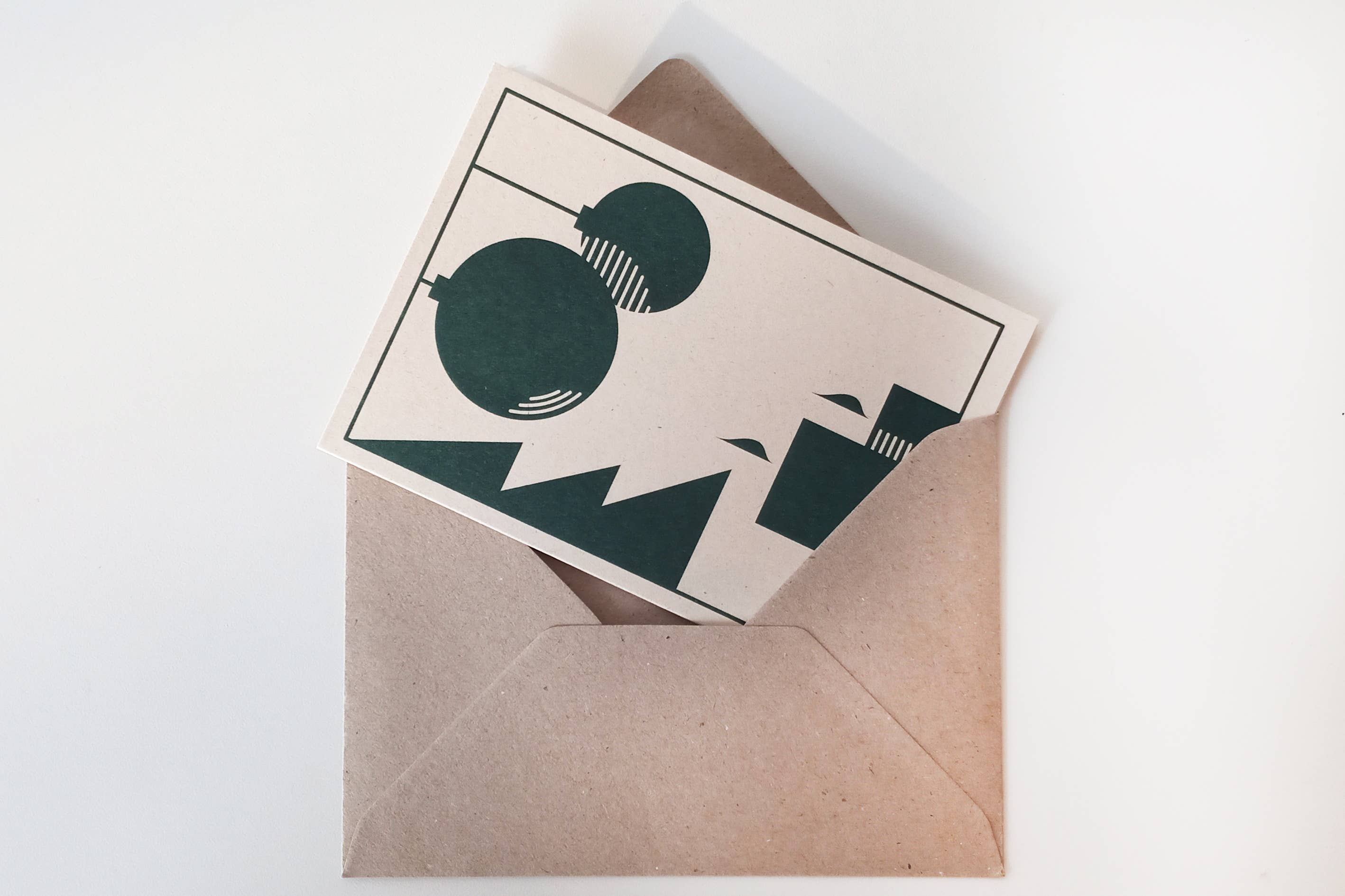 gute.attribute - Wholesale Christmas Card - Greeting card “Christmas tree ball candles”2