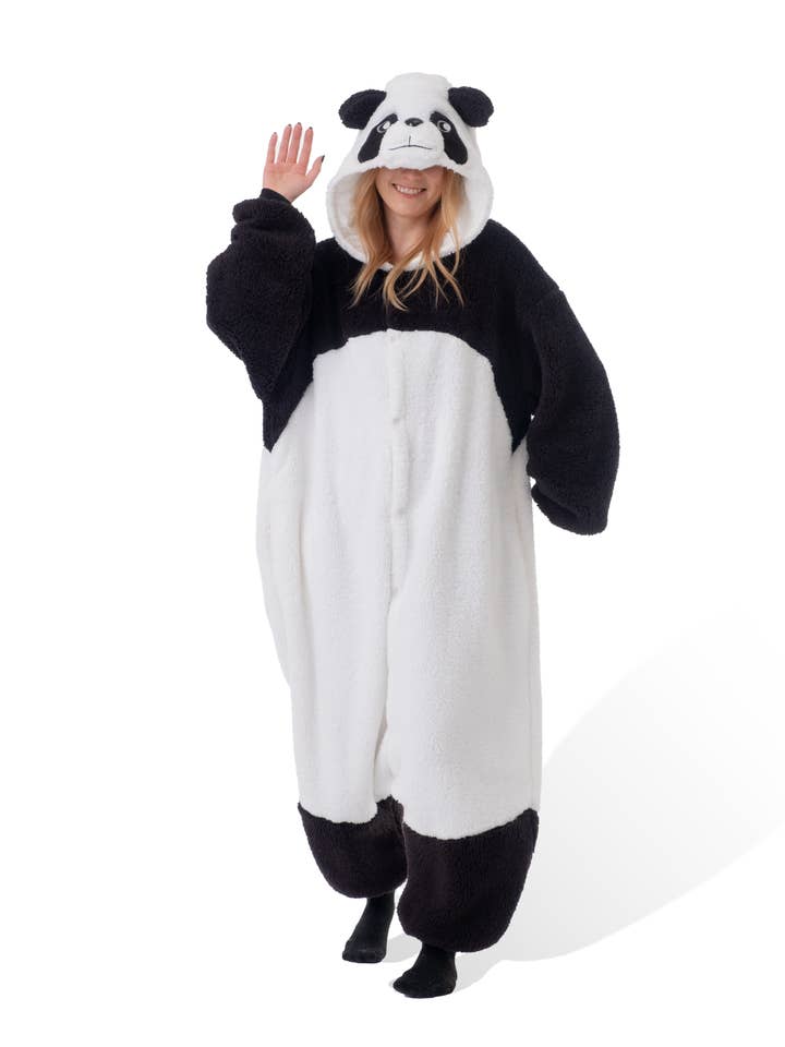 Kigurumi - Wholesale Costume - Unisex - Fluffy Panda Kigurumi