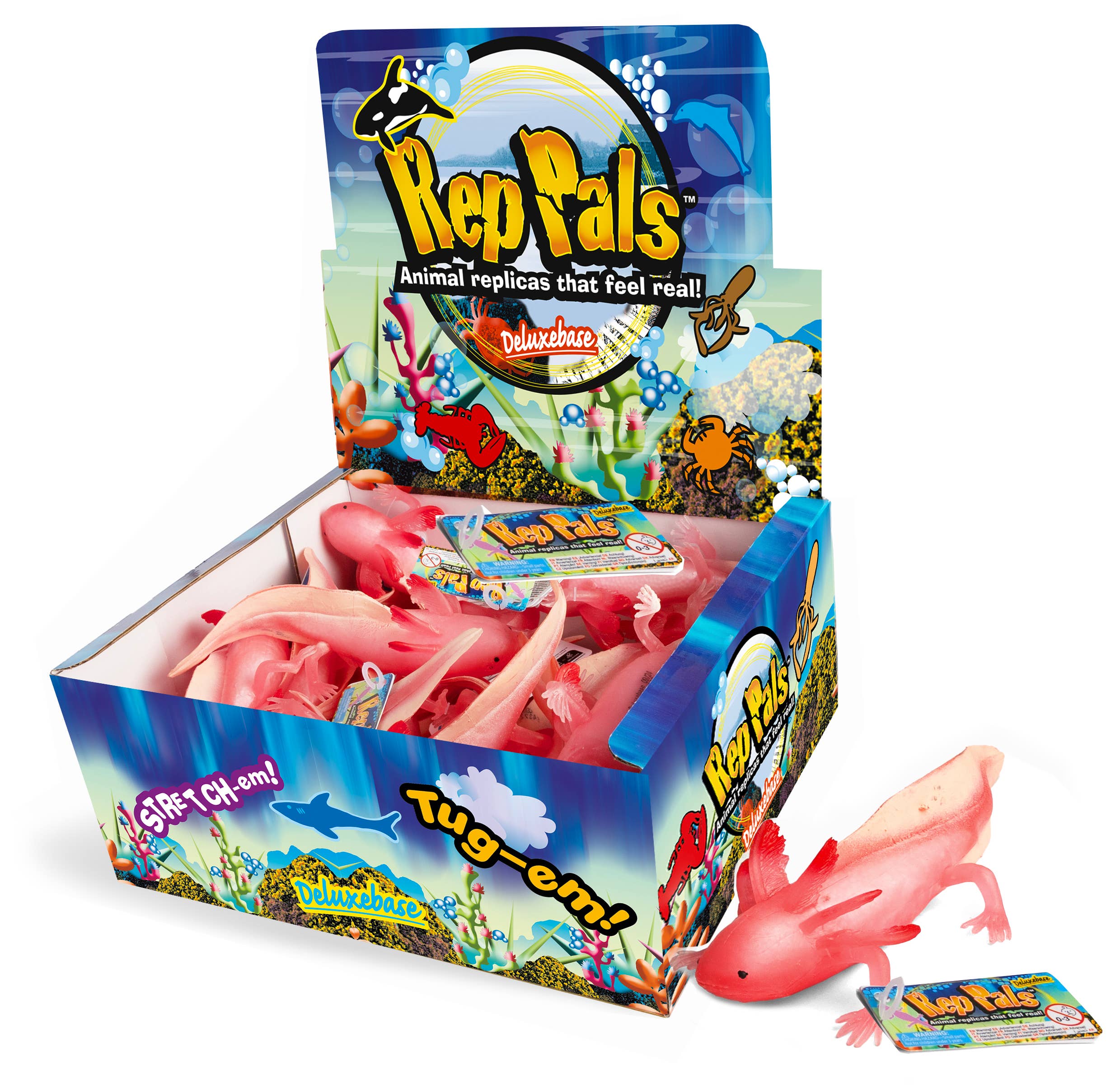 Deluxebase - Wholesale Squishy Toy - Kids & Baby - Rep Pals - Axolotl Stretchy Replica0