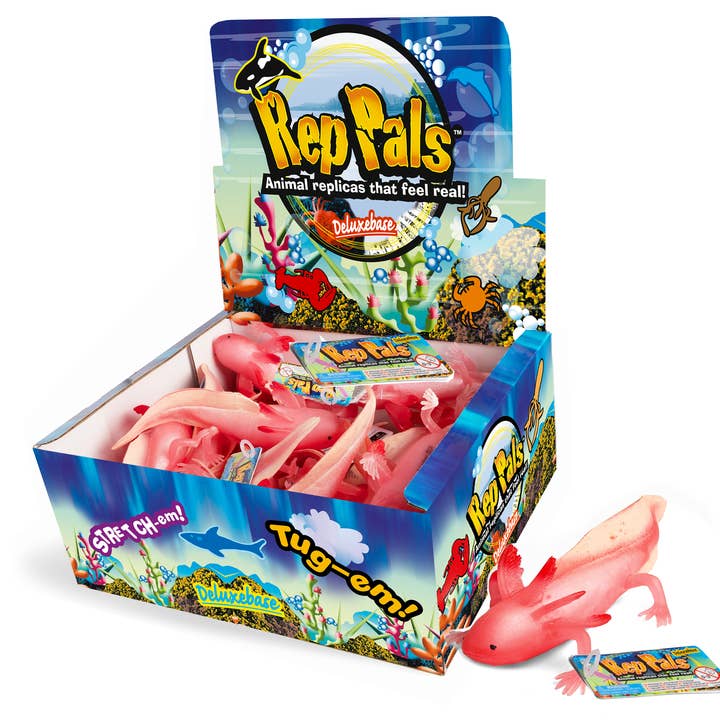 Deluxebase - Wholesale Squishy Toy - Kids & Baby - Rep Pals - Axolotl Stretchy Replica0