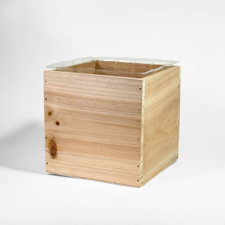 Jacobson - Wholesale Planter Box - 6"L Wood Cube Planter Boxes