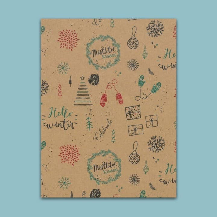 Kraft Mistelten juletaske for engroshandel hos kadopapier.net