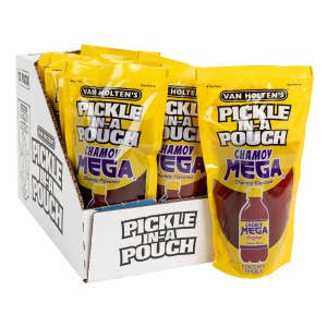 L&F Universal Goods - Vendita all'ingrosso Snack alla frutta - Van Holten's Mega Chamoy Cetriolo Sottaceto In Una Bustina 12 CT0