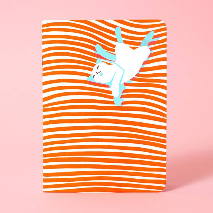 Carnet à couverture souple B6 - Sieste de chat pour la vente par Egg Press Manufacturing