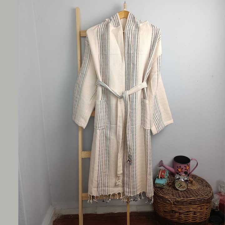 Zeus Bathrobe - Beige for wholesale by DNZ Textiel B.V.
