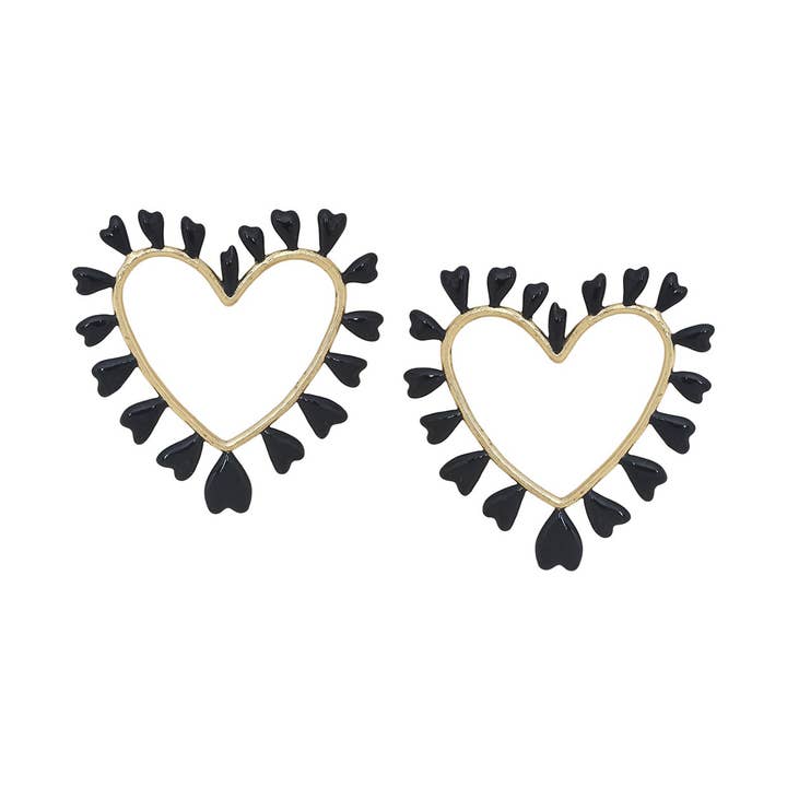 Spirito bohémien-CORAZON orecchini a perno cuore 2 per la vendita all'ingrosso da parte di Franck Herval