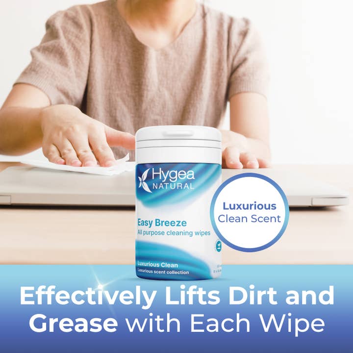 Hygea Natural - Wholesale Multi-Surface Cleaner - EasyBreeze All Purpose Cleaning Wipes - Biodegradable Bamboo3