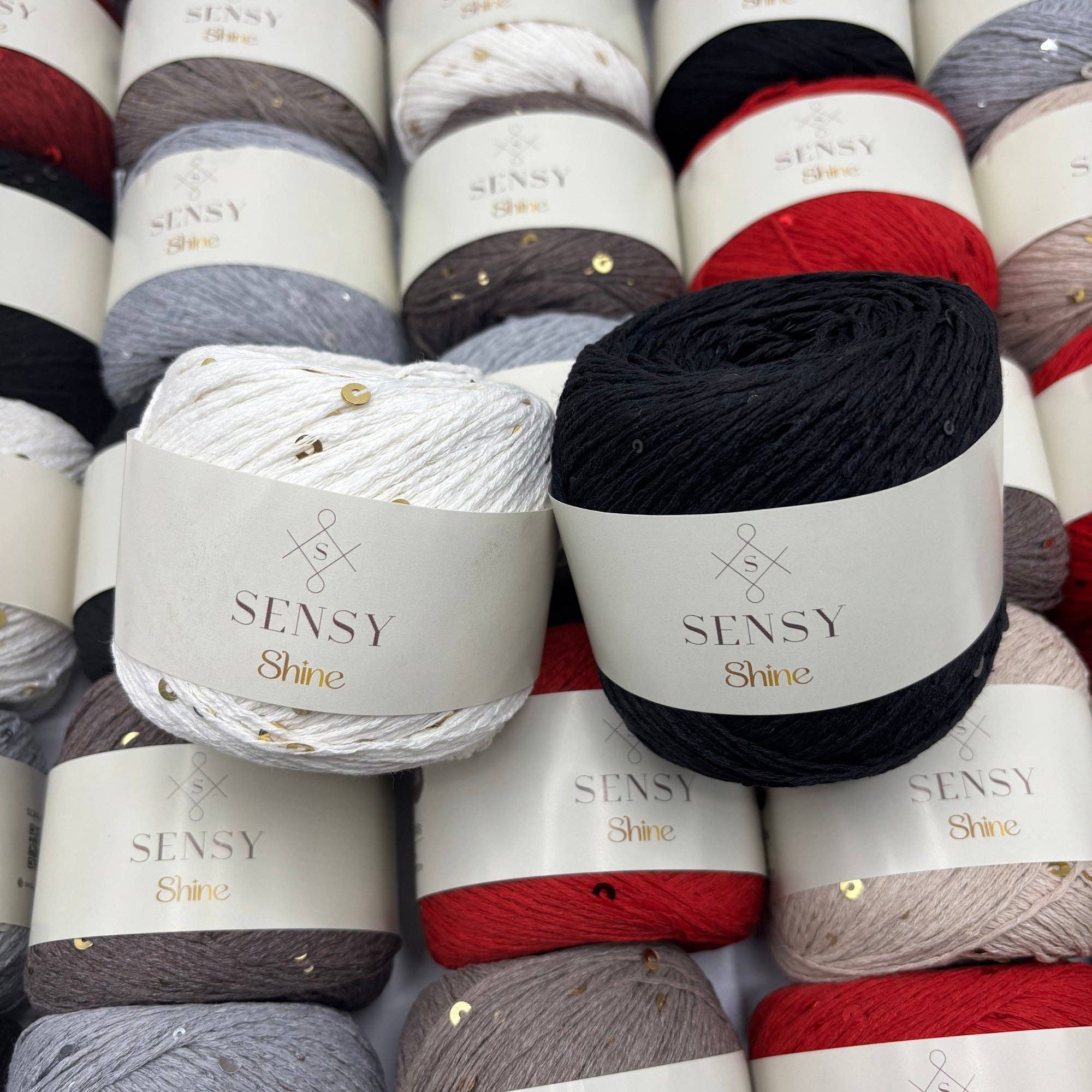 Sensy - Wholesale Yarn - Sensy Shine Yarn, 3.5 oz, 340 yards, Gauge 2 Fine5