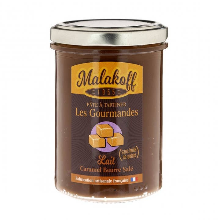 Pot chocolade-karamelpasta 240 g voor wholesale door MALAKOFF1855