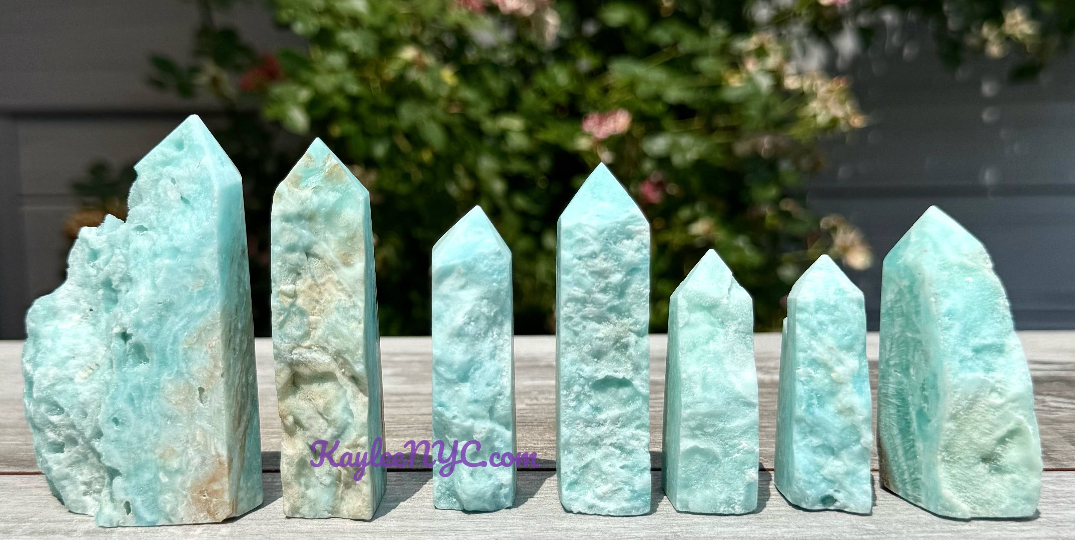 KayleeNYC - Wholesale Spirituele steen/kristal - 1 lb Natuurlijke Blauwe Aragoniet Obelisk Toren Punt Kristal4