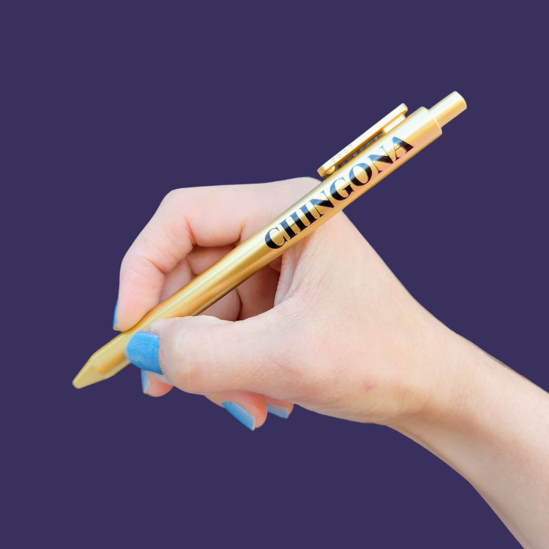 Ana Karen Loves Paper - Wholesale Pen - Chingona Black Ink Pen2