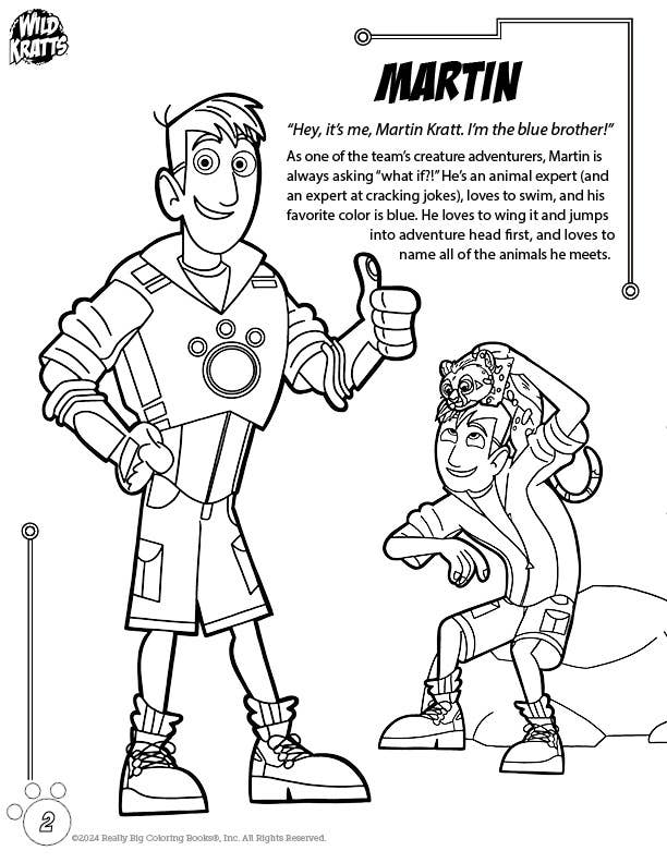 Really Big Coloring Books | ColoringBook.com - Wholesale Coloring & Activity Book - Kids & Baby - Wild Kratts® Coloring Book Official 8.5"x11" PBS KIDS®2