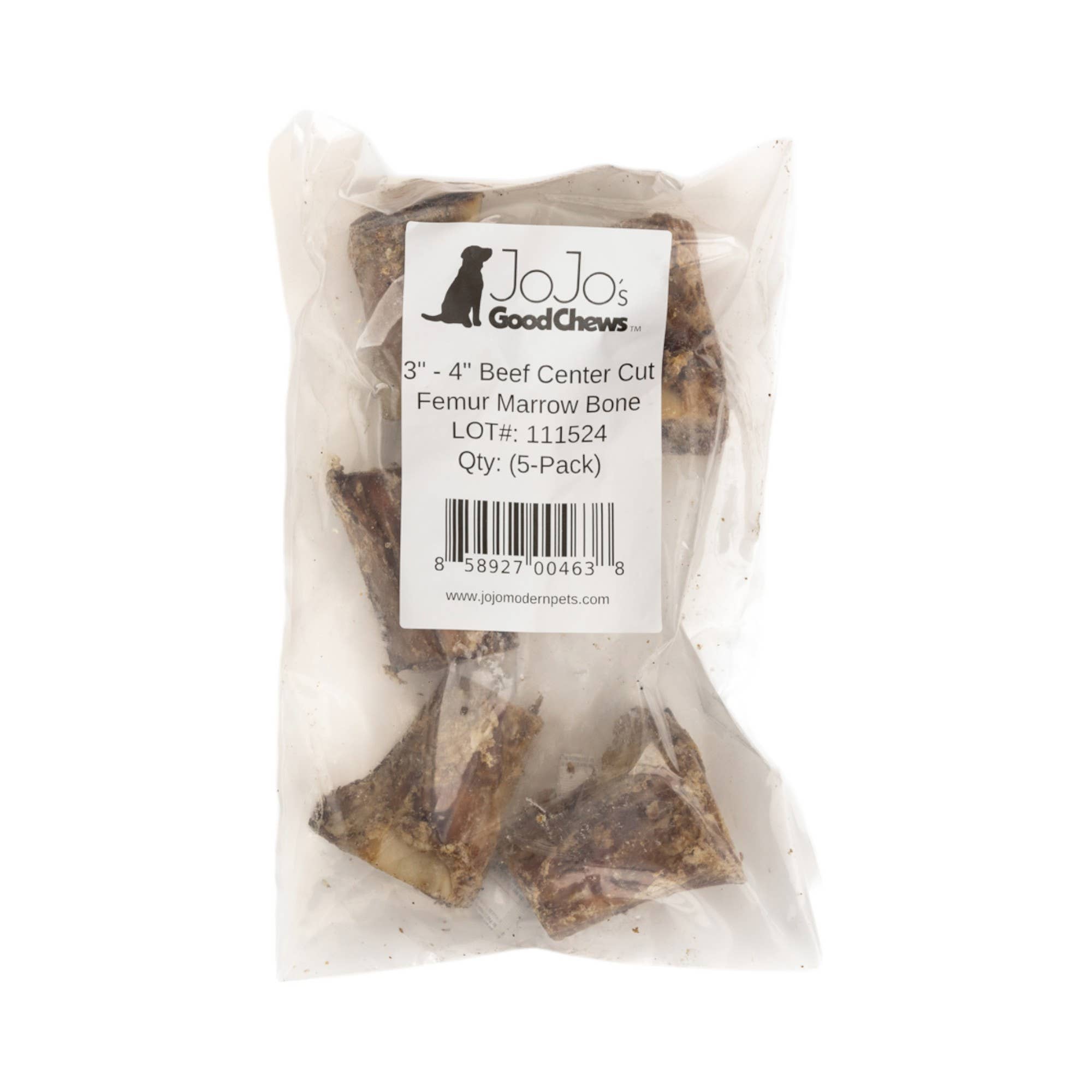 Jojo Modern Pets - Wholesale Hondenkoekjes - Hond - 3" - 4" Rundshoef Middenstuk Mergh Bot Hondensnack (5 per zak)2